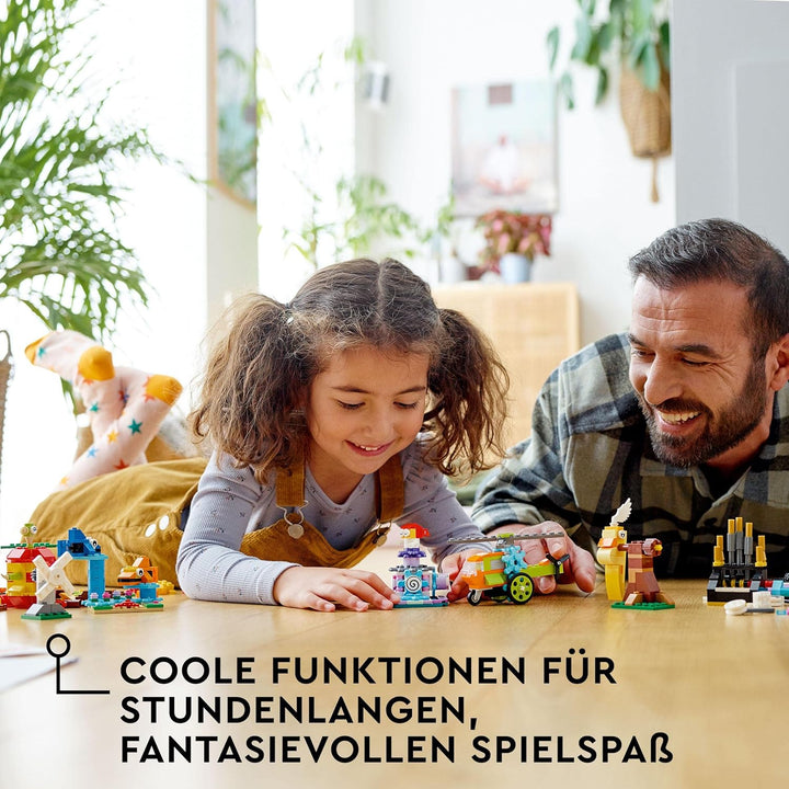 LEGO 11019 Classic Bausteine und Funktionen, Box mit LEGO Steinen für Hubschrauber und andere Konstr