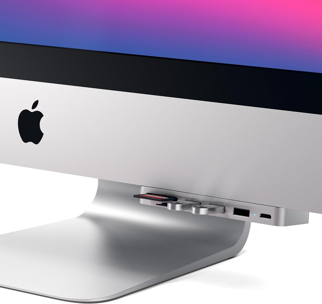 SATECHI USB-C Klemm-Hub für iMac, Silber 2017/2019/2020 iMac Silber, 2017/2019/2020 iMac Silber
