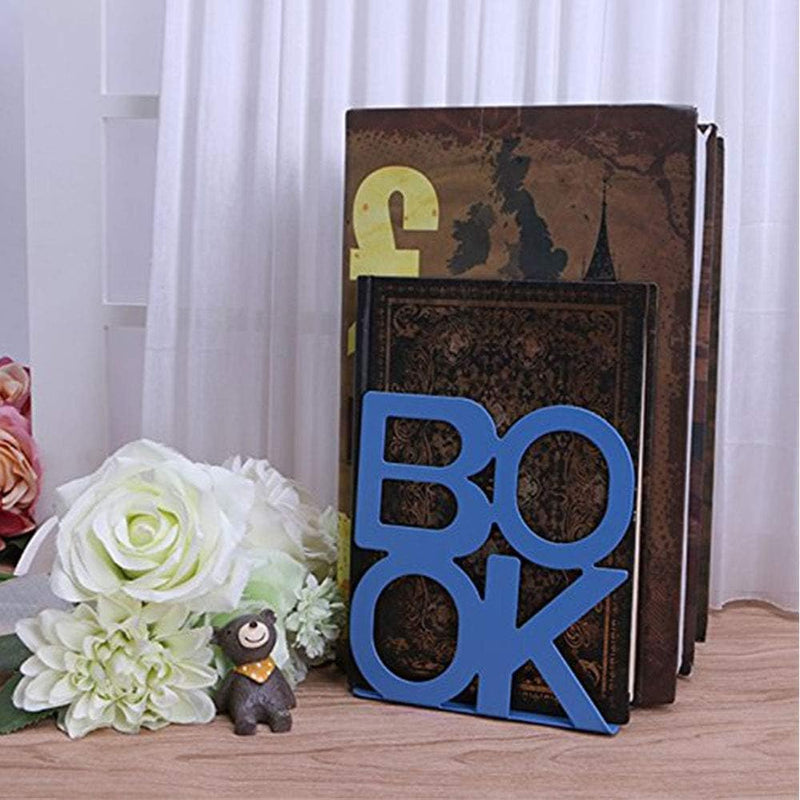 L-förmige Metall-Buchstützen, strapazierfähig, Buchstützen, Ständer, Schreibtisch-Organizer, Bücherr