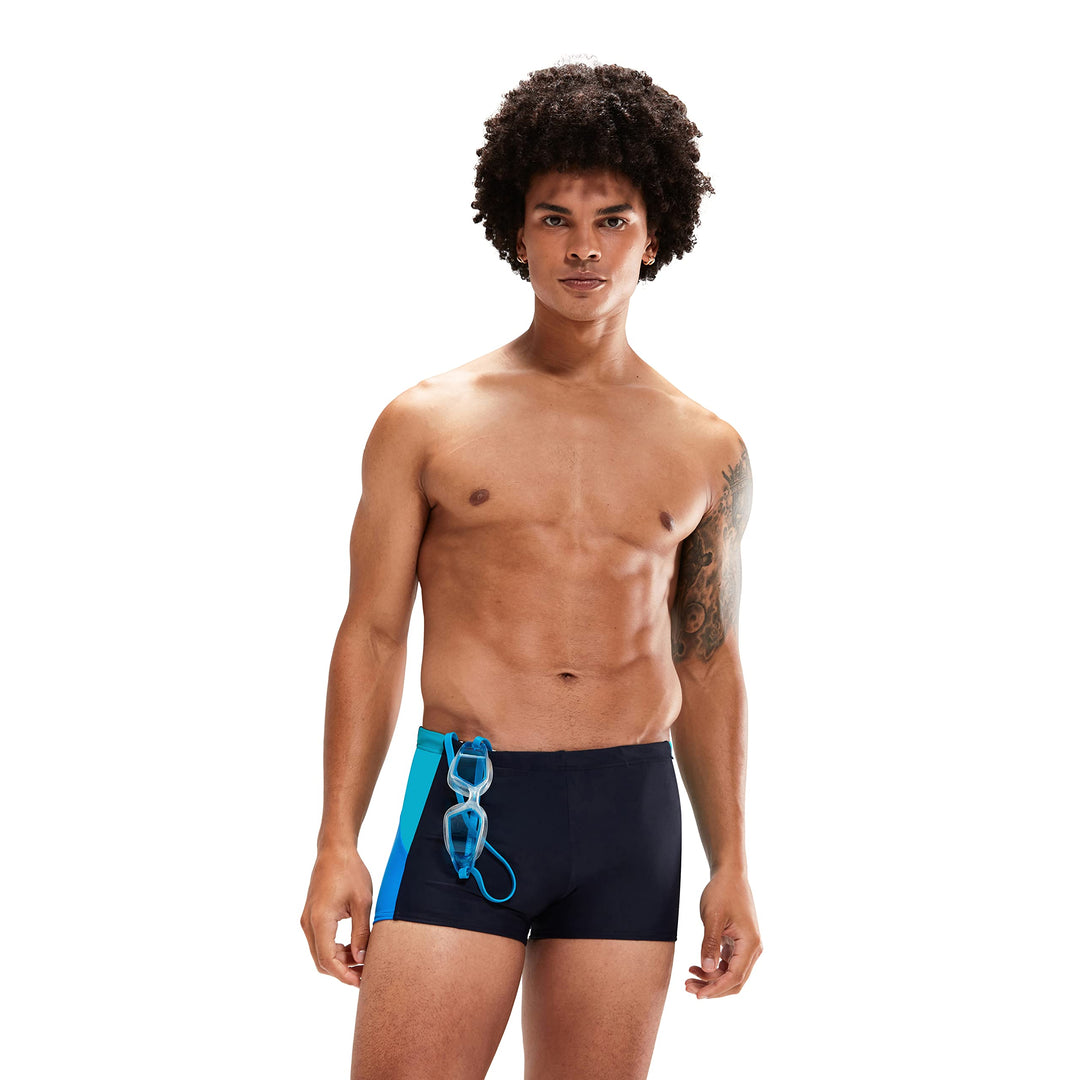 Speedo Herren Dive I Aquashort 38 Marineblau/Bondi Blau/Aquarium, 38 Marineblau/Bondi Blau/Aquarium