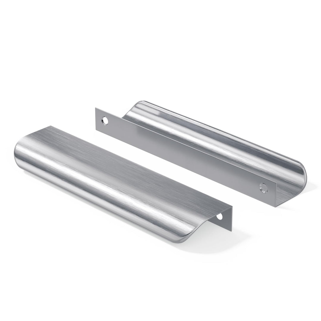 goldenwarm Aluminium 128mm Küchengriffe Profilgriff Gebürstet Schrankgriffe Türgriff Geschwungener S