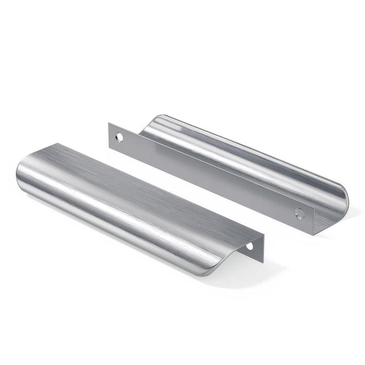 goldenwarm Aluminium 128mm Küchengriffe Profilgriff Gebürstet Schrankgriffe Türgriff Geschwungener S