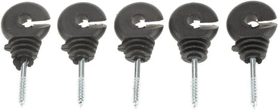 Wifehelper Ringisolator zum Einschrauben, 50 Teile/Satz Schwarzer Ringisolator zum Einschrauben für