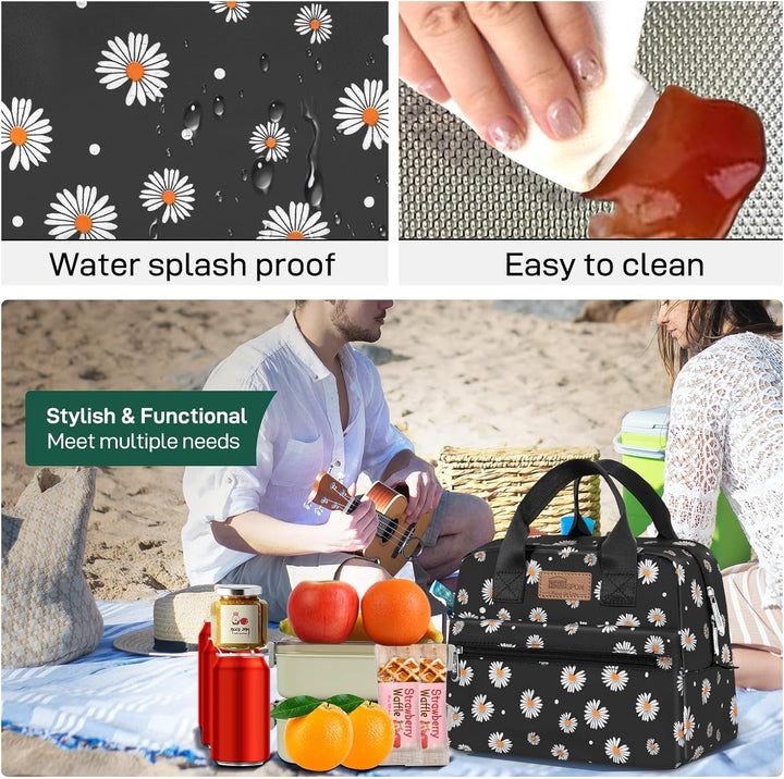 HOMESPON Lunch Bag Insulated Cooler Bag with Large Capacity and Waterproof Material Portable for Men