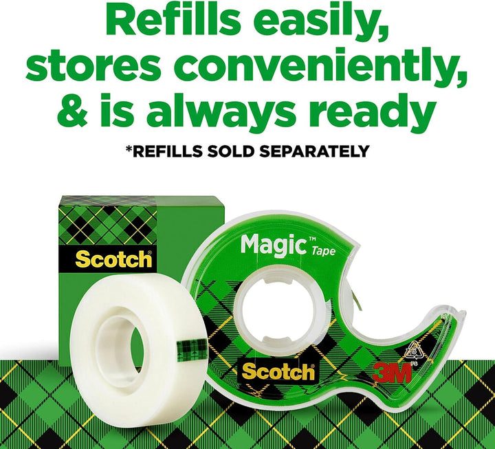 Scotch Magic Tape, 3/4 x 300 Inches, 12 Rolls (105) by Scotch