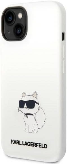 KARL LAGERFELD KLHMP14MSNCHBCH Hülle für iPhone 14 Plus 6,7" hardcase Weiss Silic