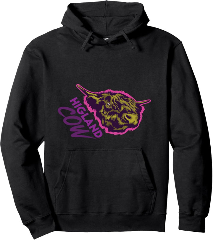 Damen Schottische Highland Kuh Geschenk Pullover Hoodie