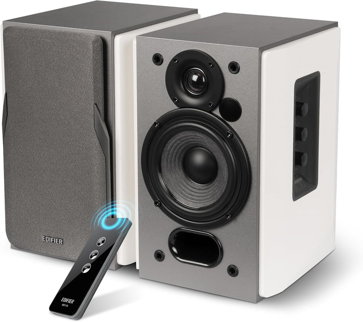 EDIFIER Studio R1380T 2.0 Regallautsprecher-System (42 Watt) im Echtholzgehäuse (MDF). Zwei LINE IN