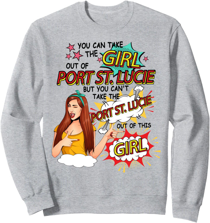 Girl From Port St. Lucie - Comic-Stil - Port St. Lucie Girl Sweatshirt