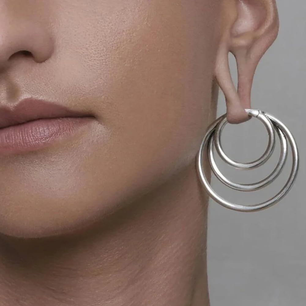 Vankula Ohr Gewichte Flesh Tunnel Weights Hangers Ringe Hoop Edelstahl für männer damen Ohrpiercing
