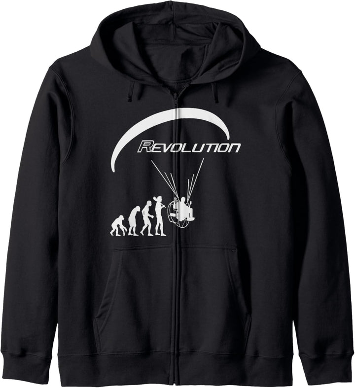 Paramotor PPG Fout Launch Revolution T-Shirt Kapuzenjacke