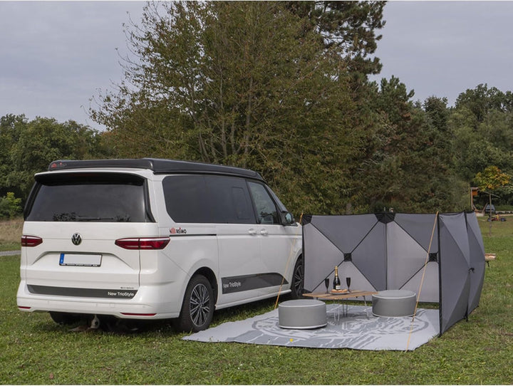 Reimo Camping Windschutz Sichtschutz Smögen 500x125cm Blickschutz für Strand, Garten