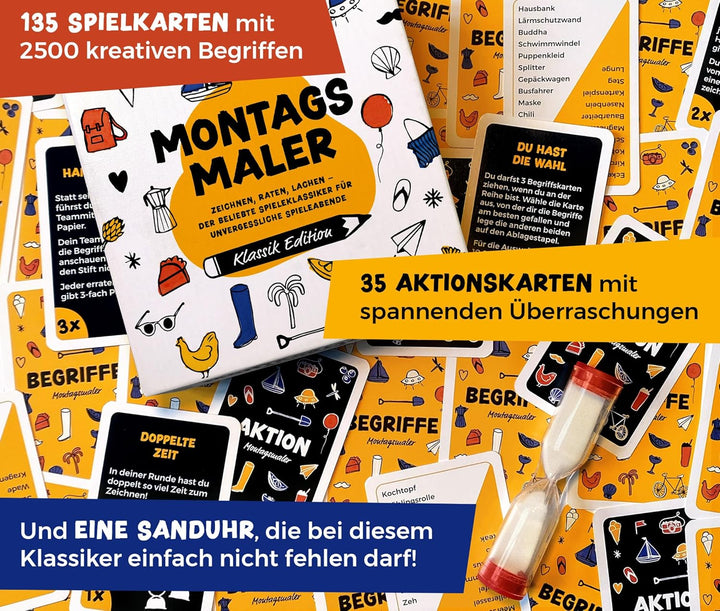 MONTAGSMALER - Das beliebte Zeichenspiel für Familie & Freunde | Perfekt für jeden lustigen Spieleab