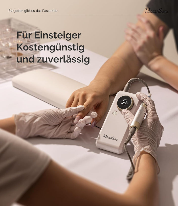 MelodySusie SC330G 2-in-1 Nagelfräser für Clip-on- und Tischgebrauch: Wiederaufladbare Professionell