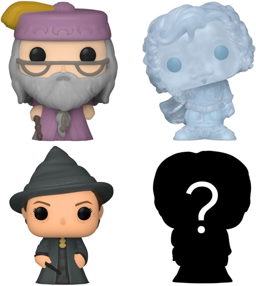 Funko Bitty Pop! Harry Potter - Albus Dumbledore™, Nearly Headless Nick™, Minerva McGonagall™ und ei