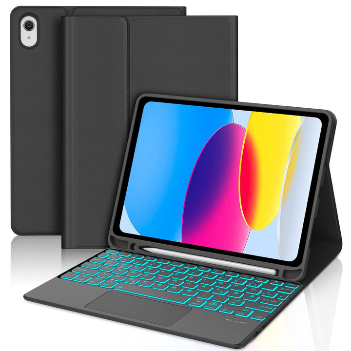 Hülle Tastatur für iPad A16 11. Gen 11" 2025, iPad 10. Gen 2022 10.9" | Touchpad Magnetische Hinterg