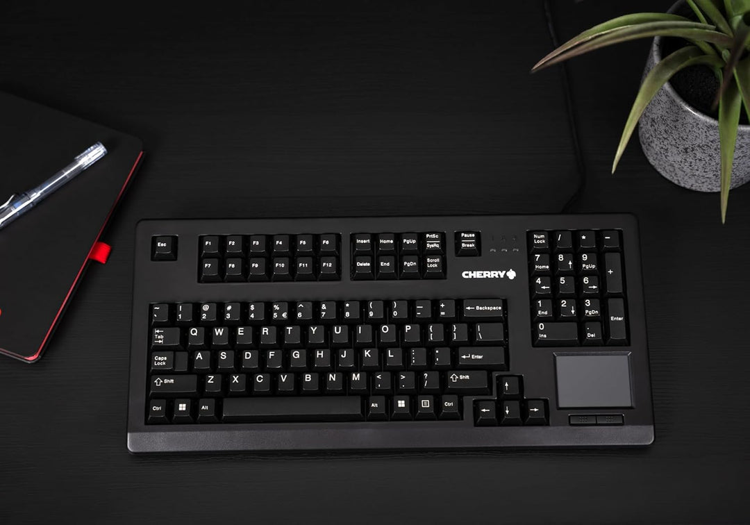 CHERRY Advanced Performance Line TouchBoard G80-11900 Tastatur (USB, Touchpad, English) schwarz