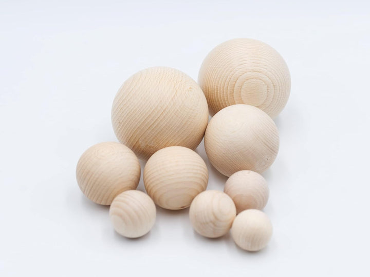 JOWE Holzkugel 10cm aus Buche ohne Bohrung 1 Stück - Kugel aus Holz ohne Loch 100mm | Made in Austri