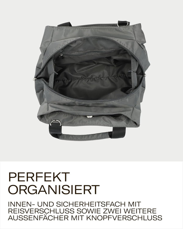 Picard Damen Henkeltasche HAPPY aus Nylon Klein, Mittel | mit Magnetverschluss | Henkeltasche | Allt