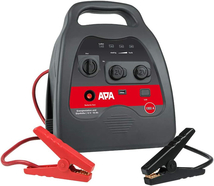 APA 16644 Starthilfe Power Pack Bully SMART, Polzangen isoliert, 12V/1000 A Starthilfe 1000 A, Start