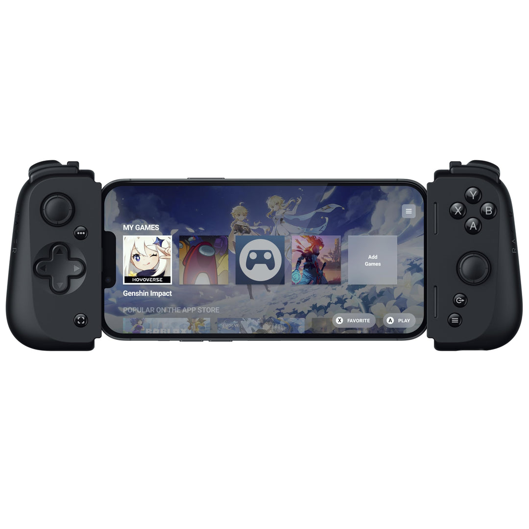 Razer Kishi V2 für iPhone - Mobile Gaming Controller (Universal Fit mit ausziehbarer Brücke, Streami
