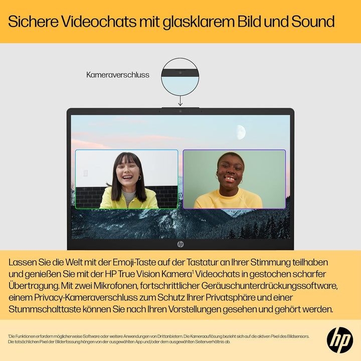 HP Laptop | 15,6 Zoll (39,6 cm) FHD IPS Display | AMD Ryzen 5 7520U | 16 GB RAM | 512 GB SSD | AMD R
