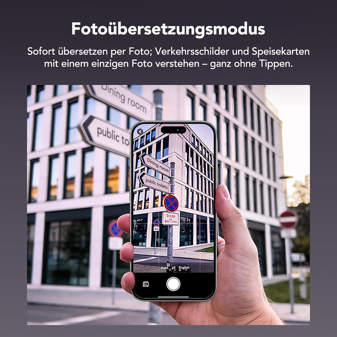 NE68 AI übersetzer kopfhörer, kopfhörer übersetzer echtzeit, 3-in-1 Bluetooth 6.0 übersetzungskopfhö