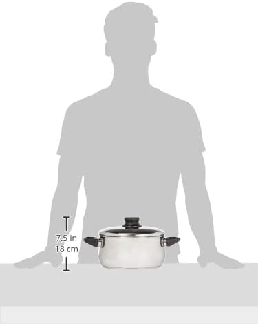 Lacor 14322 Garinox Bratentopf mit Deckel 22 cm 4 L