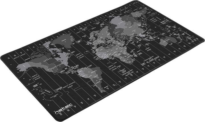 Natec Office Mouse Pad - Time Zone Map 800 x 400