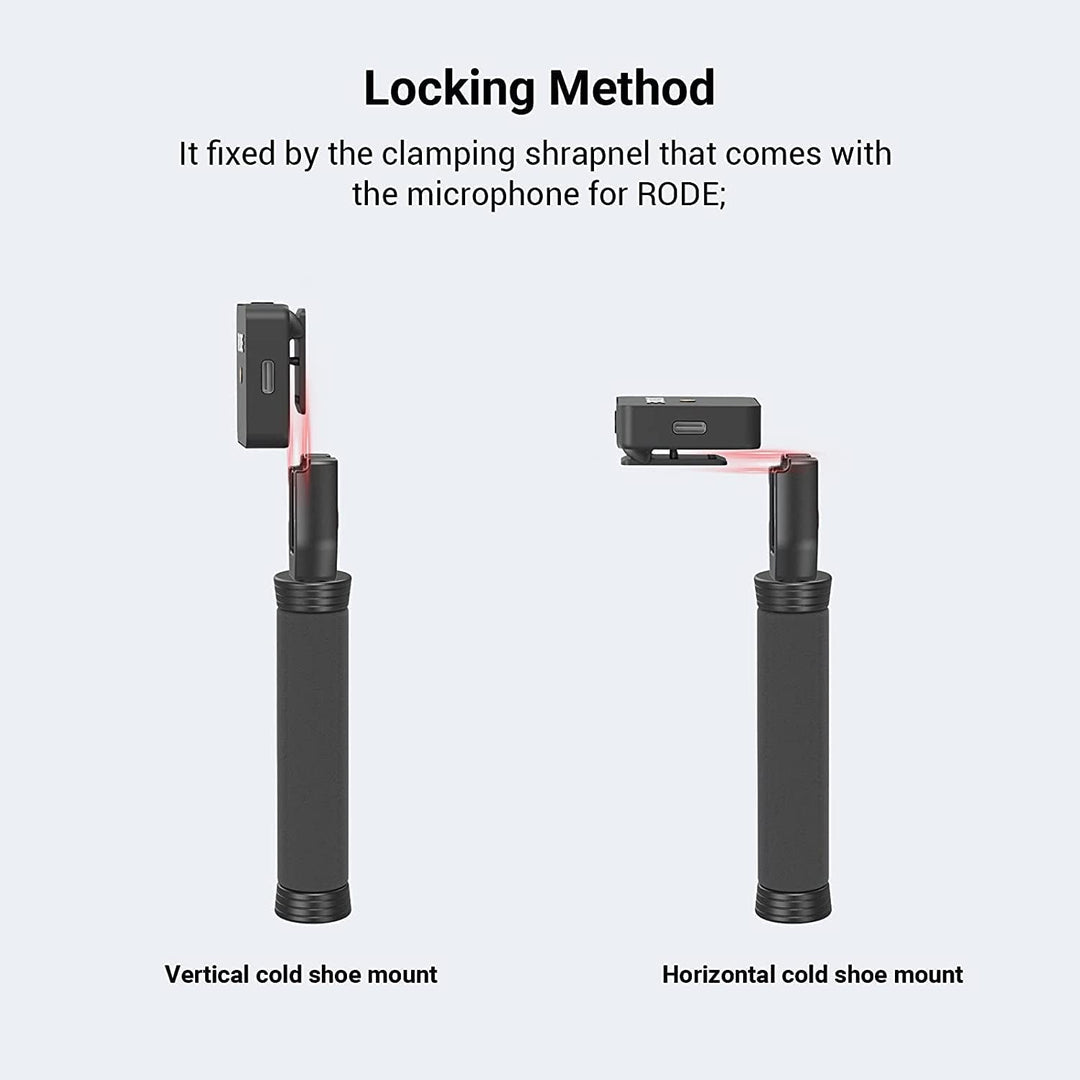 SMALLRIG Handadapter Holder Interview Grip Interview Mikrofon Griff Adapter für RODE Wireless Go II-