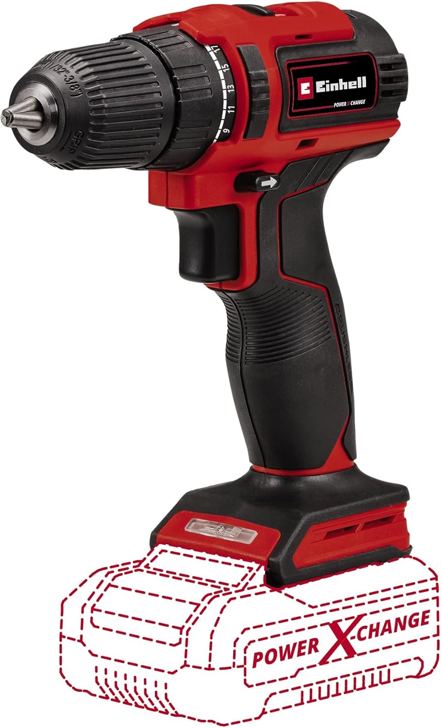 Einhell Akku-Bohrschrauber TE-CD 18/40 Li BL - Solo Power X-Change (Li-Ion, 18 V, 40 Nm, bürstenlose