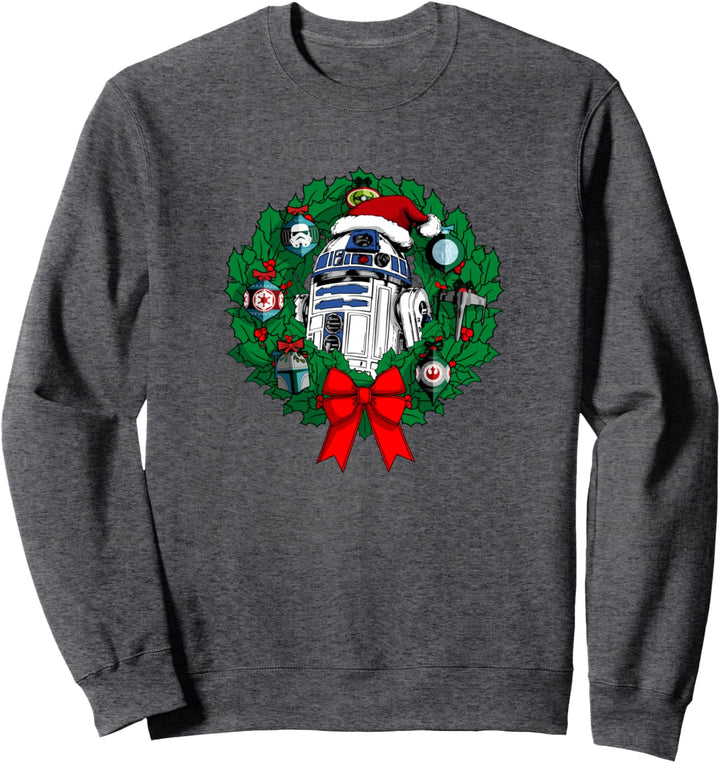 Star Wars Christmas R2-D2 Wreath Sweatshirt