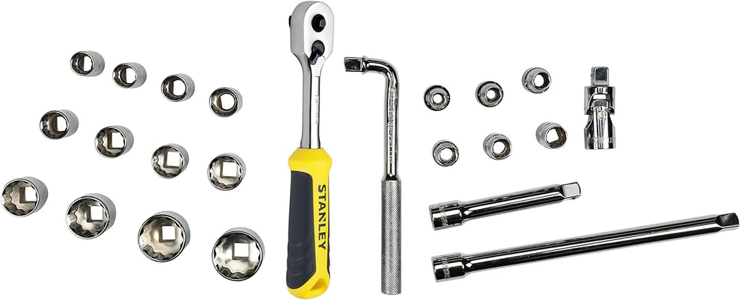 Stanley Transmodul System (Modul 1/2 Zoll, 6-Kant Steckschlüssel und Zubehör-Set inkl. Umschaltknarr