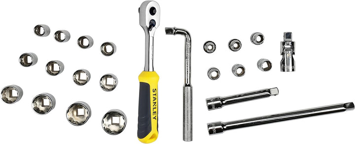 Stanley Transmodul System (Modul 1/2 Zoll, 6-Kant Steckschlüssel und Zubehör-Set inkl. Umschaltknarr