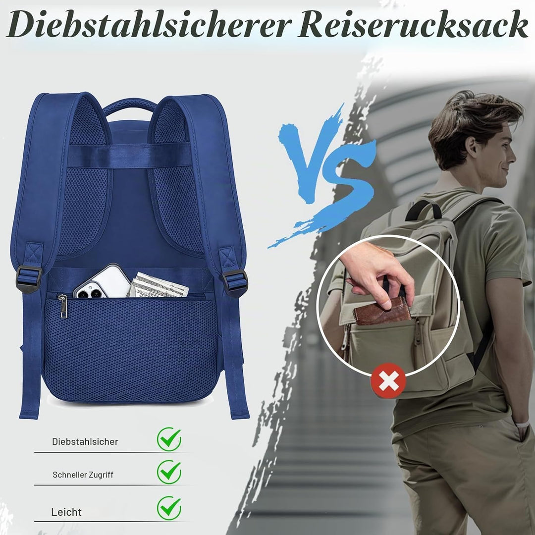VMIKIV für Ryanair Handgepäck 40x20x25 Rucksack Handgepäck Flugzeug,Reiserucksack Klein Handgepäck T