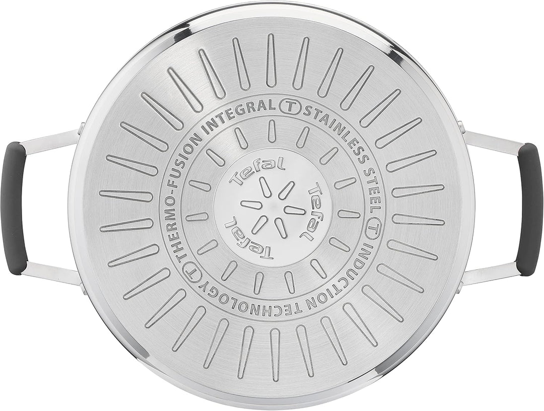 Tefal G7376S Opti'Space Topfset 6-teilig | Stielkasserolle 16 cm (inkl. Deckel) | Kochtöpfe 20/24 cm