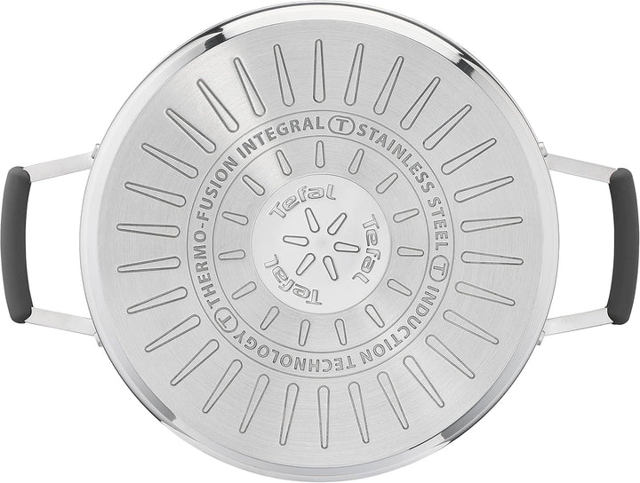 Tefal G7376S Opti'Space Topfset 6-teilig | Stielkasserolle 16 cm (inkl. Deckel) | Kochtöpfe 20/24 cm
