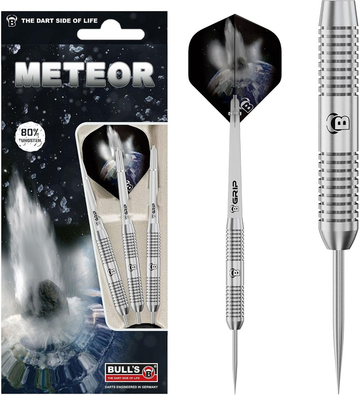 Meteor Steel Dart aus 80 % Tungsten. Dartset aus 3 Dartpfeilen, entwickelt mit über 10 Varianten, un