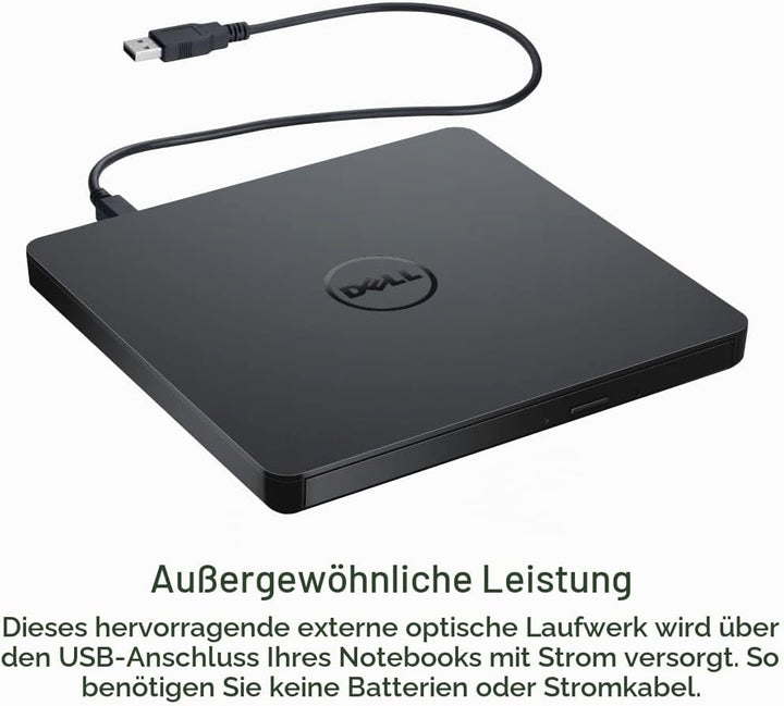 Dell Slim DW316 - Laufwerk - DVD+-RW (+-R DL) DVD-RAM - 8x8x5x - USB2.0 - extern - für Inspiron 14 5