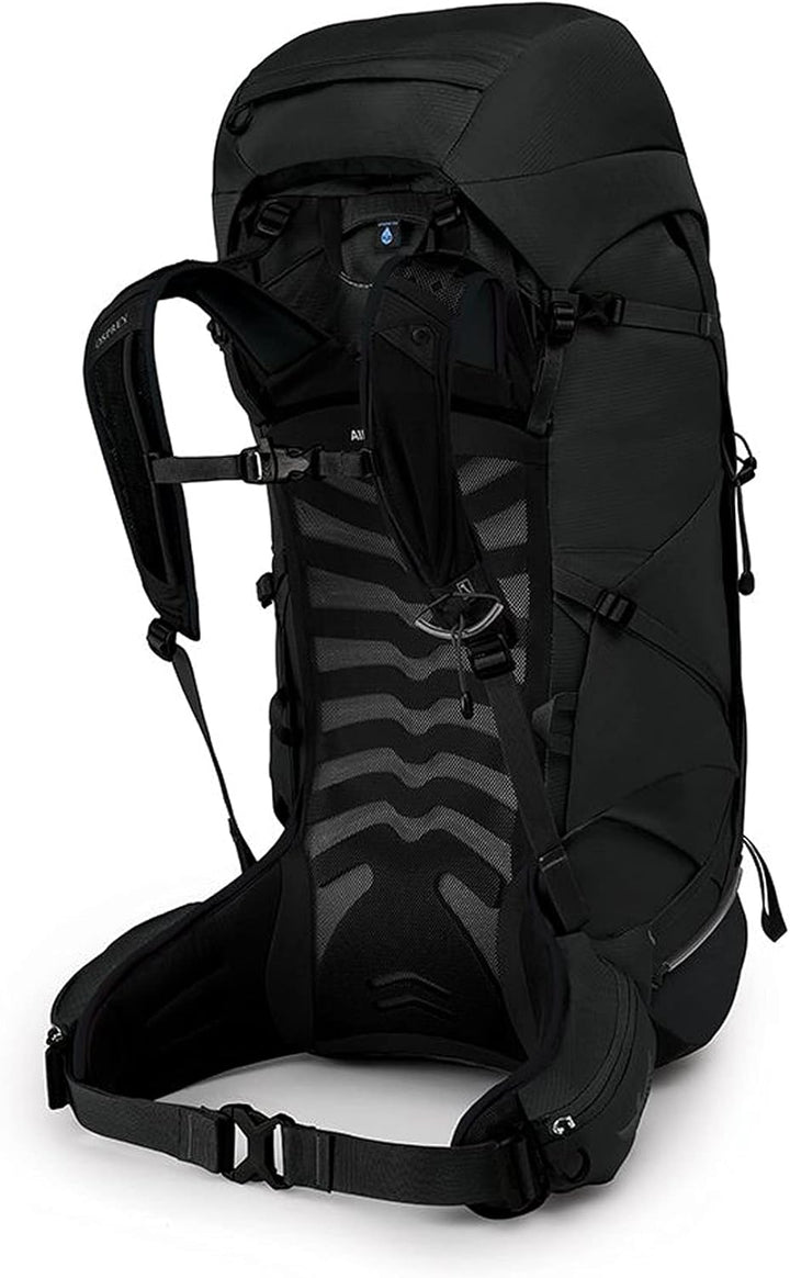 Osprey Talon 55 Schwarz - Vielseitiger Leichter Herren Wanderrucksack, 53-55l, Grösse S-M - Farbe St