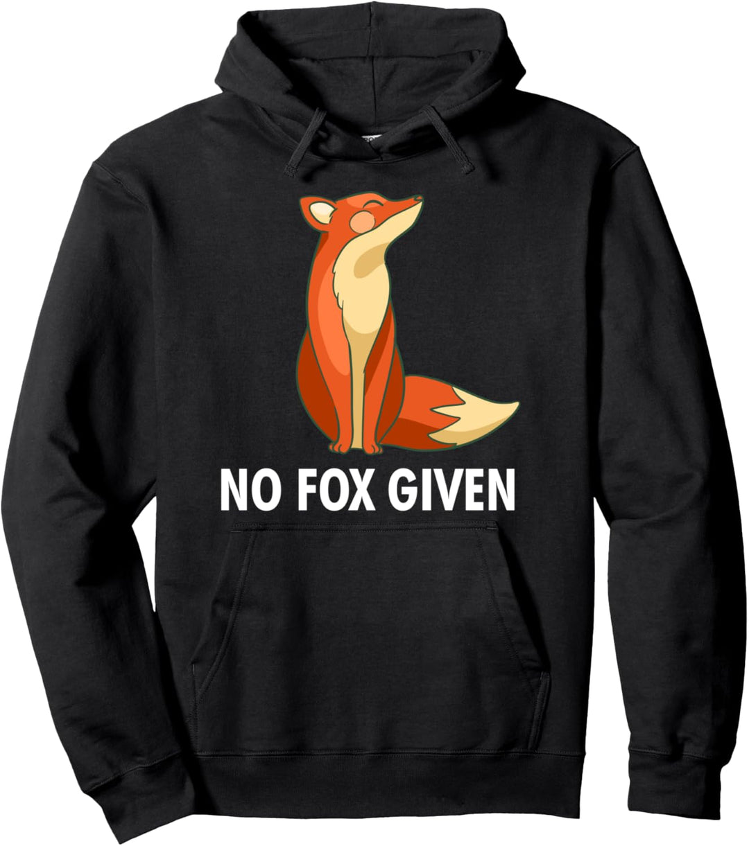 Lustiger sarkastischer Humor "No Fox Given" Geschenk Pullover Hoodie
