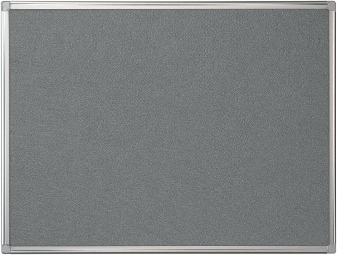 Bi-Office FA0242170 Pinnwand Maya, Filztafel Mit Aluminiumrahmen, Graue Filzoberfläche, 60 x 45 cm G