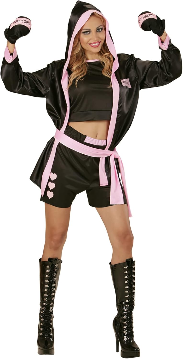 "BOXEUR" (top, shorts, hooded coat, boxing gloves) - (M), M