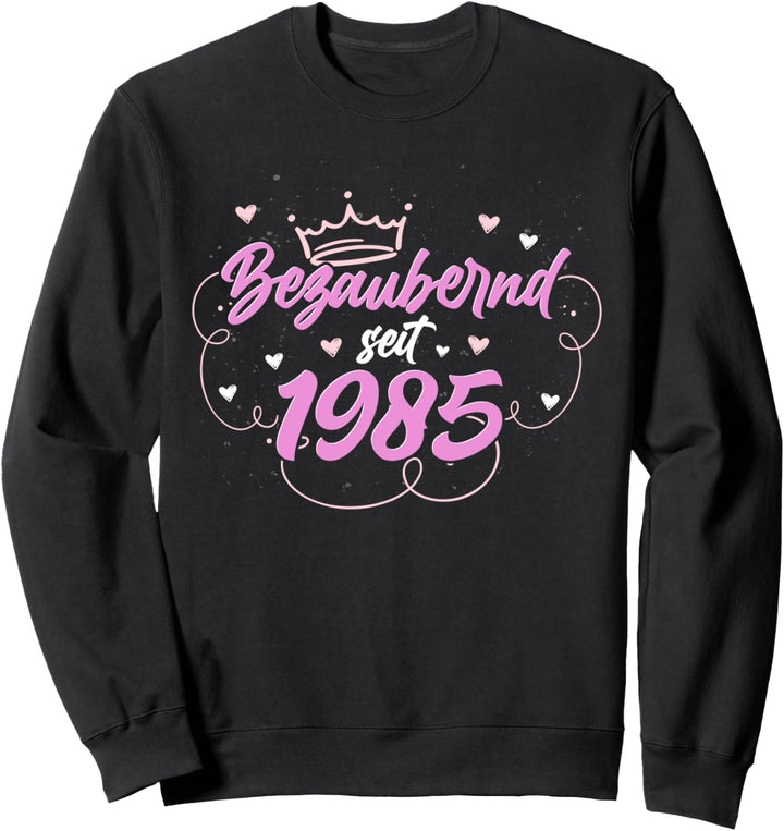Bezaubernd seit 1985 Geschenk Frauen 37 Geburtstag Sweatshirt