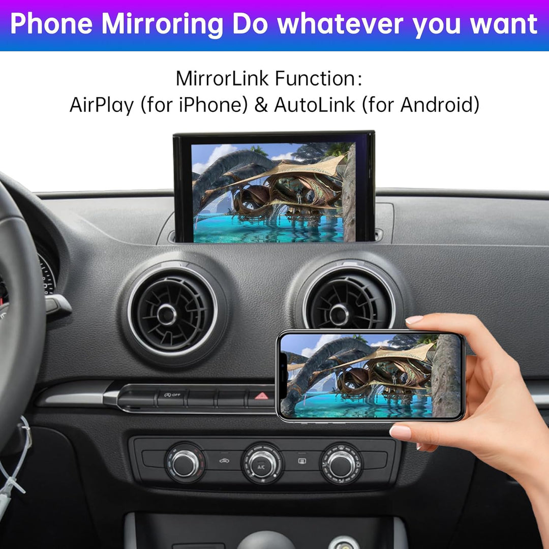 Road Top Kabelloses Carplay Android Auto für Audi A3 S3 2013-2018 Jahr, Drahtloses Carplay Retrofit