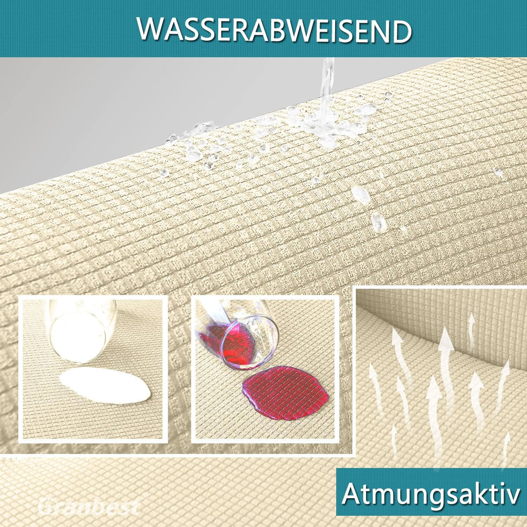 Granbest wasserdichte Armlose Futon Abdeckung, Hoher Stretch Futon Schutz für Faltendes Schlafsofa A