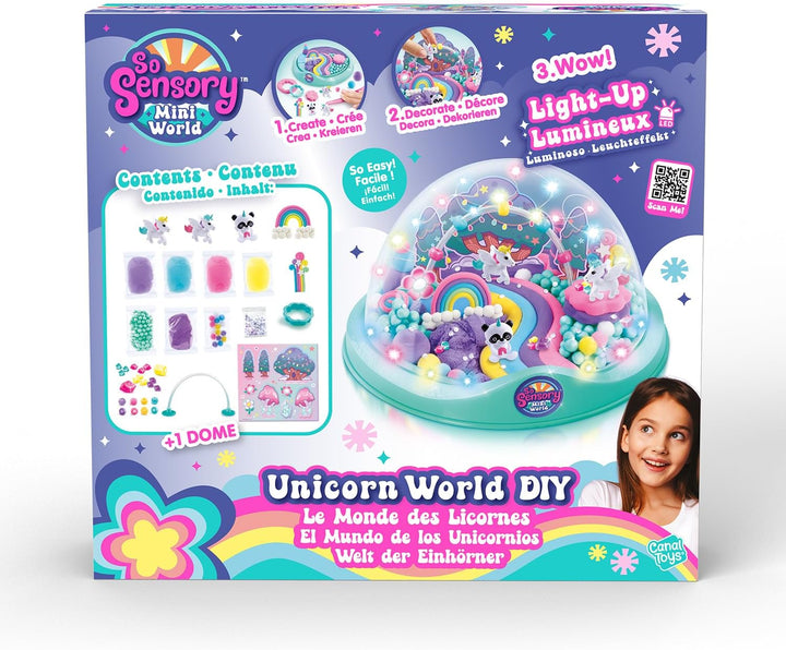 C Toys So Sensory Mini World – Die Welt der Einhörner DIY – Set zum Erstellen Ihrer Welt – Geschenki