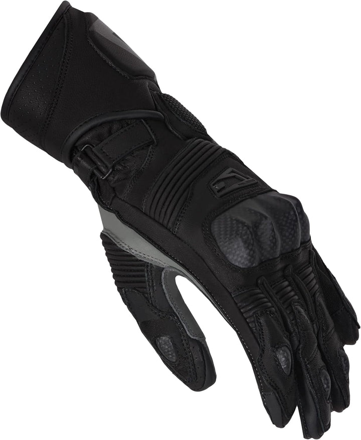 REBELHORN Fighter Motorradhandschuhe Herren | Känguru und Ziegenleder | Knöchel- und Fingerschutz |