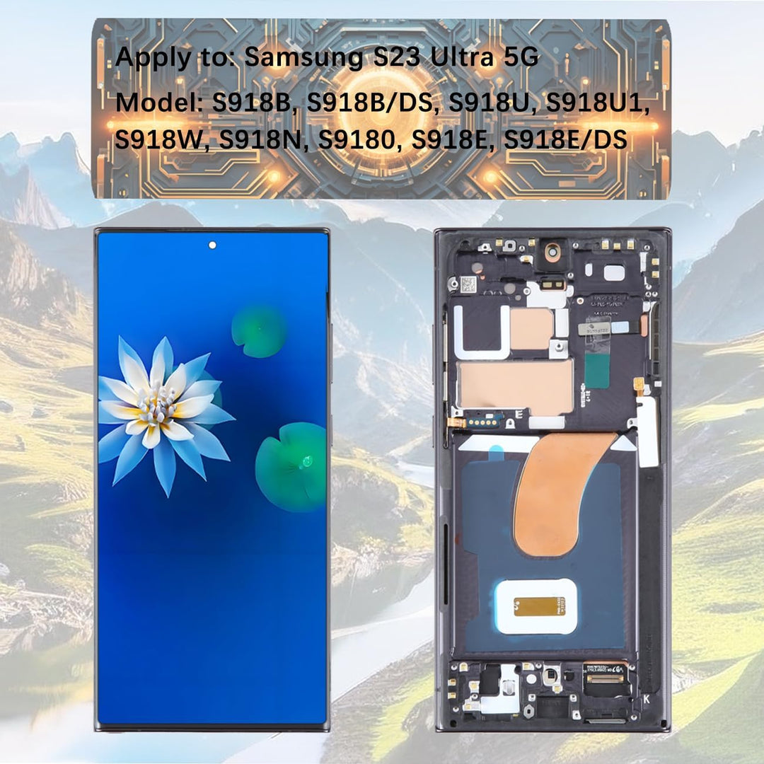 H&LYCYJ Display Bildschirm für Samsung Galaxy S23 Ultra 5G TFT S918B S918B/DS S918U LCD Bildschirm E