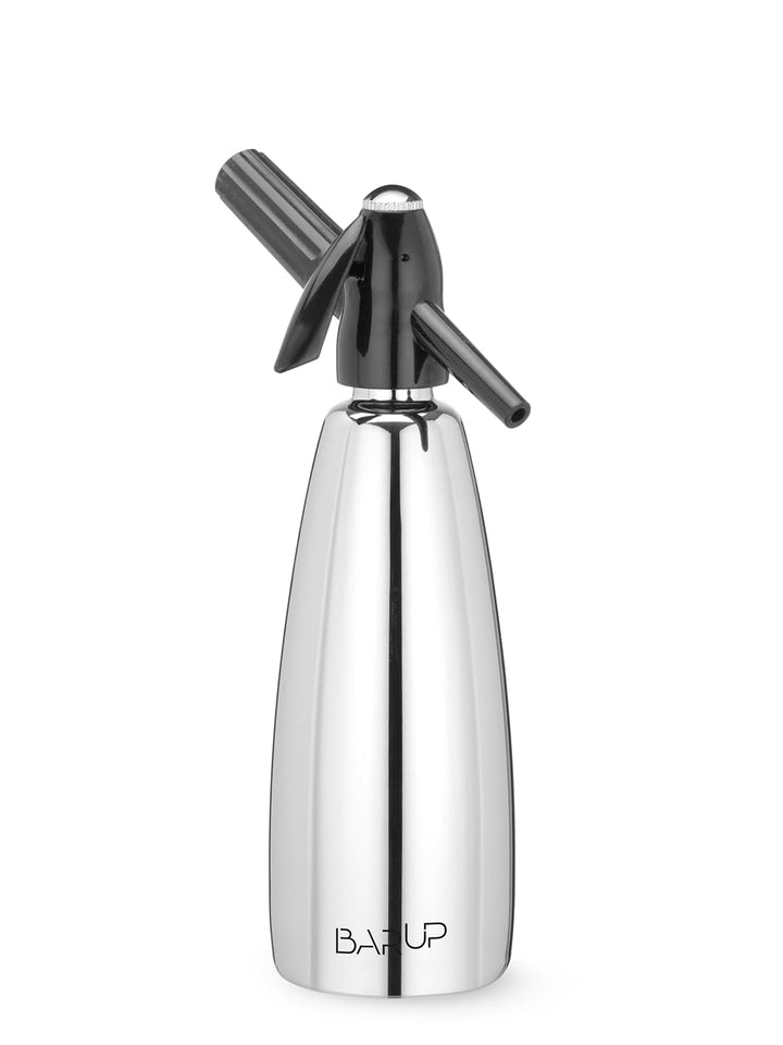 HENDI Soda Siphon, Soda Splash, Soda Wasser, 1L, ø100x(H)320mm, Edelstahl